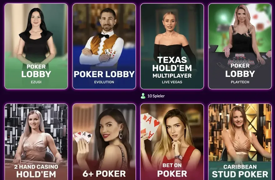SlotRave Live-Poker: Poker Lobby, Texas Hold'em Multiplayer, 2 Hand Casino Hold'em, 6+ Poker